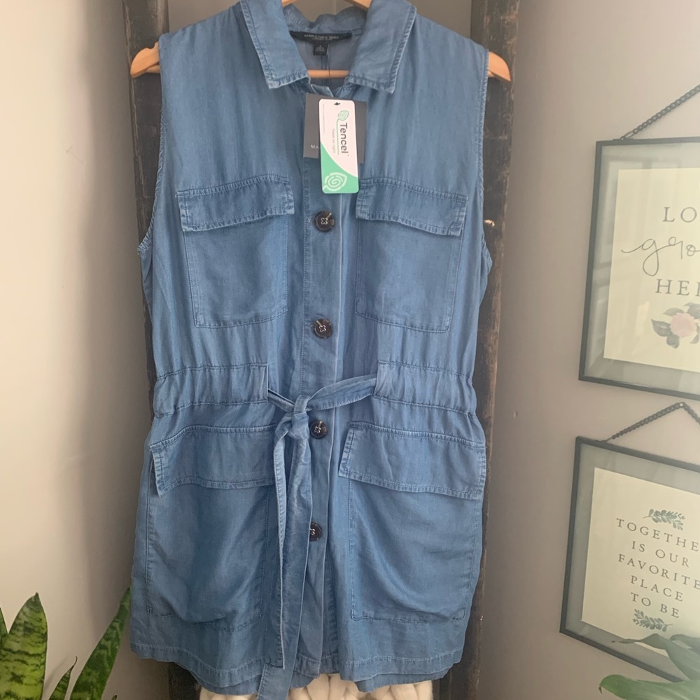 Marc Jacobs Tencel Denim Button Down Dress NWT